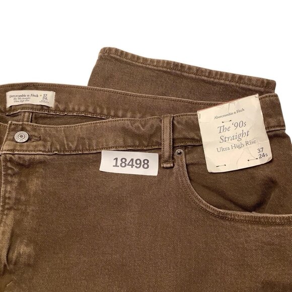 NWT Abercrombie & Fitch The 90s Straight Ultra High Rise Jeans Women's 37/24 - Picture 9 of 9